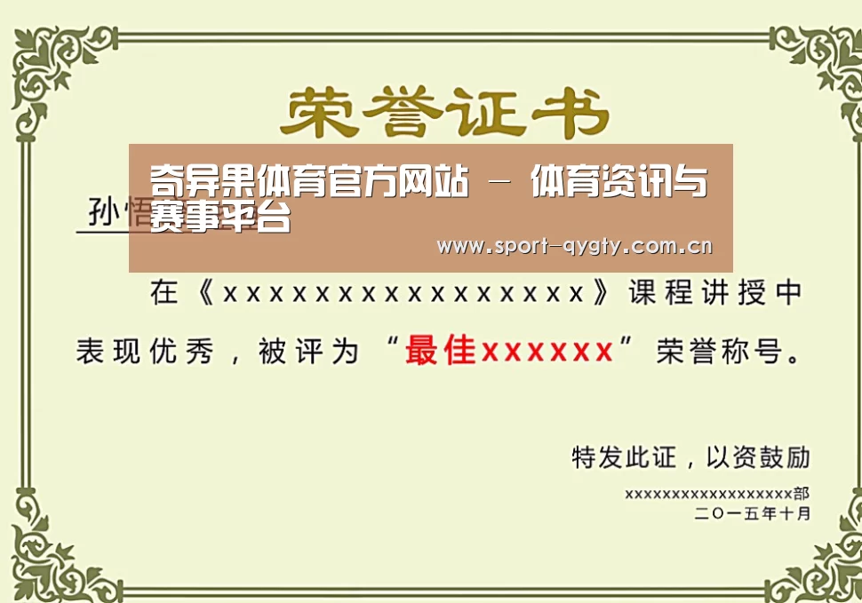 荣誉证书一